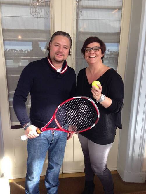 La raquette de Stanislas Wawrinka